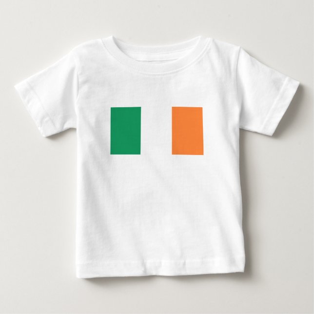 T-shirt Pour Bébé Drapeau de l'Irlande (Devant)