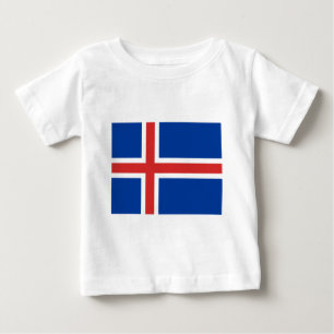 T-shirt Pour Bébé Drapeau de l'Islande