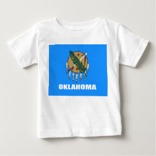 T-shirt Pour Bébé Drapeau de l'Oklahoma
