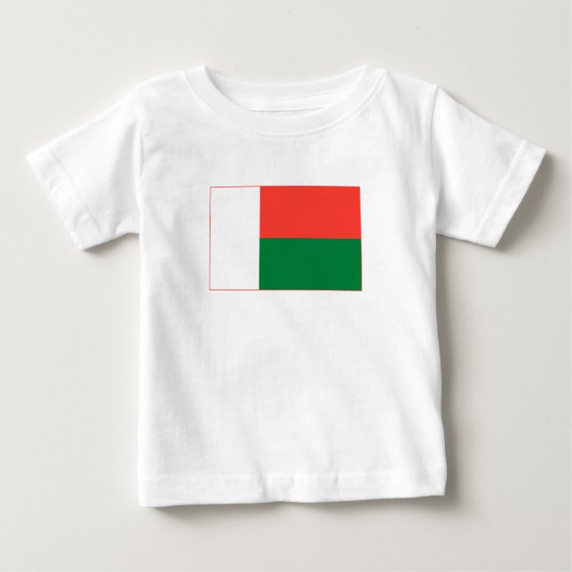 T-shirt Pour Bébé Drapeau de Madagascar (Devant)