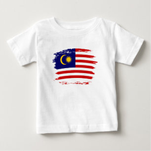 T-shirt Pour Bébé Drapeau de Malaisie