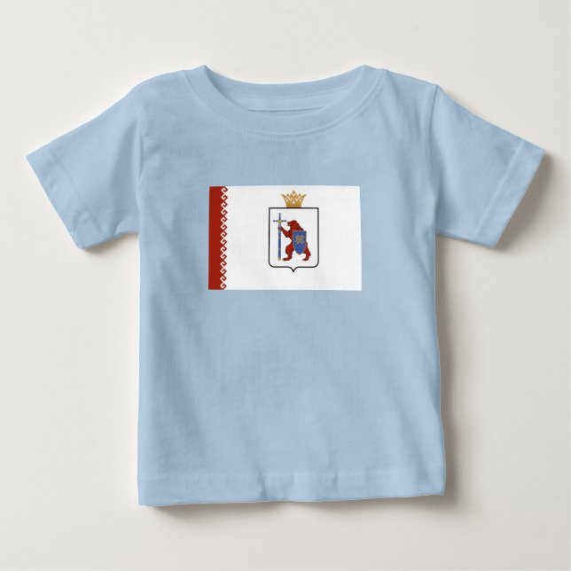 T-shirt Pour Bébé Drapeau de Mari El (Devant)