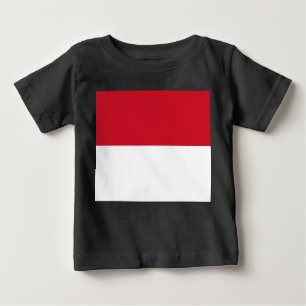 T-shirt Pour Bébé Drapeau de Monaco