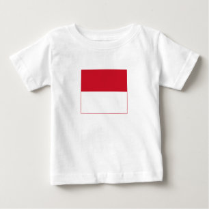 T-shirt Pour Bébé Drapeau de Monaco