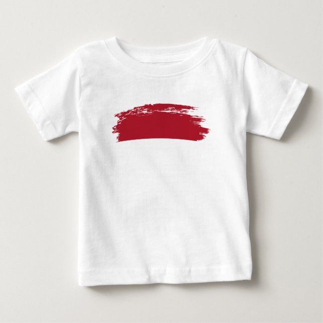 T-shirt Pour Bébé Drapeau de Monaco (Devant)