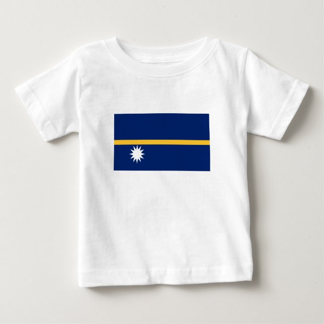 T-shirt Pour Bébé Drapeau de Nauru (Devant)
