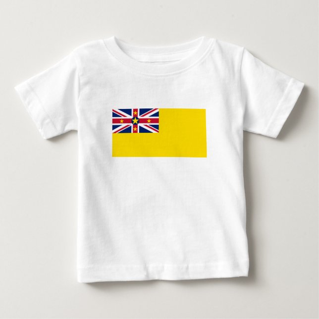 T-shirt Pour Bébé Drapeau de Niue (Devant)