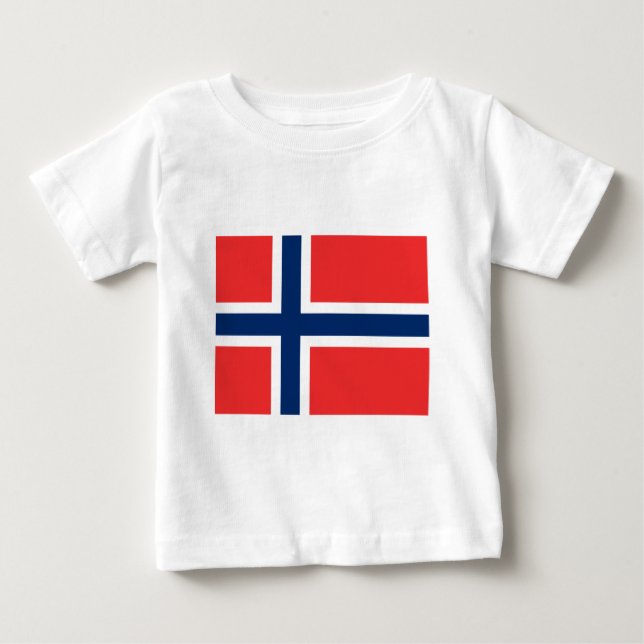 T-shirt Pour Bébé Drapeau de Norway (Devant)