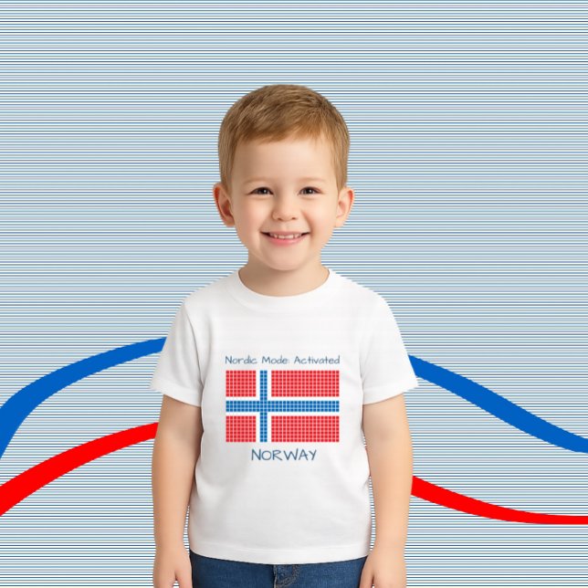 T-shirt Pour Bébé Drapeau de Norway (Créateur téléchargé)