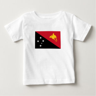 T-shirt Pour Bébé Drapeau de Papouasie-Nouvelle-Guinée