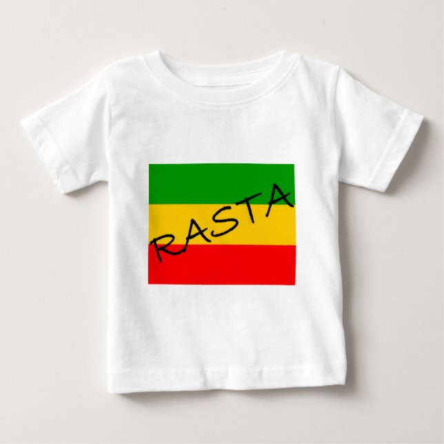 T-shirt Pour Bébé Drapeau de Rasta (Devant)