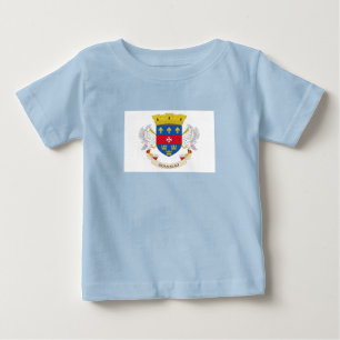 T-shirt Pour Bébé Drapeau de Saint-Barthélemy