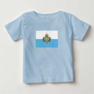 T-shirt Pour Bébé Drapeau de Saint-Marin