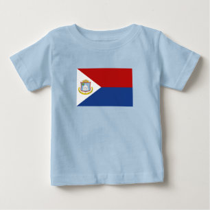 T-shirt Pour Bébé Drapeau de Saint-Martin