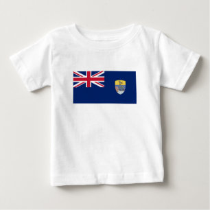 T-shirt Pour Bébé Drapeau de Sainte-Hélène