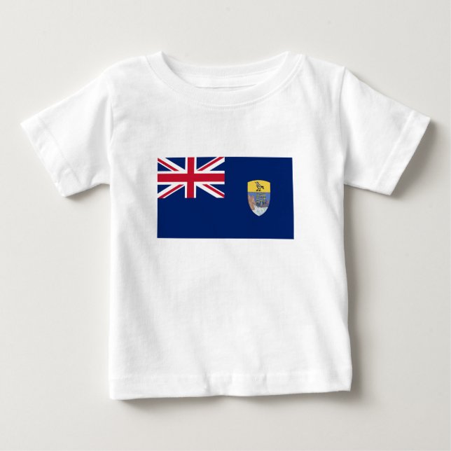 T-shirt Pour Bébé Drapeau de Sainte-Hélène (Devant)