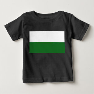 T-shirt Pour Bébé Drapeau de Saxe (État allemand)