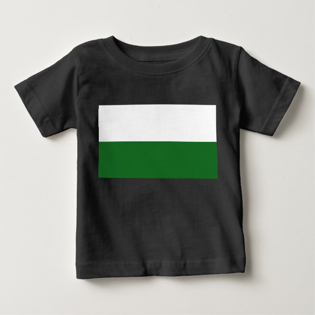 T-shirt Pour Bébé Drapeau de Saxe (État allemand) (Devant)