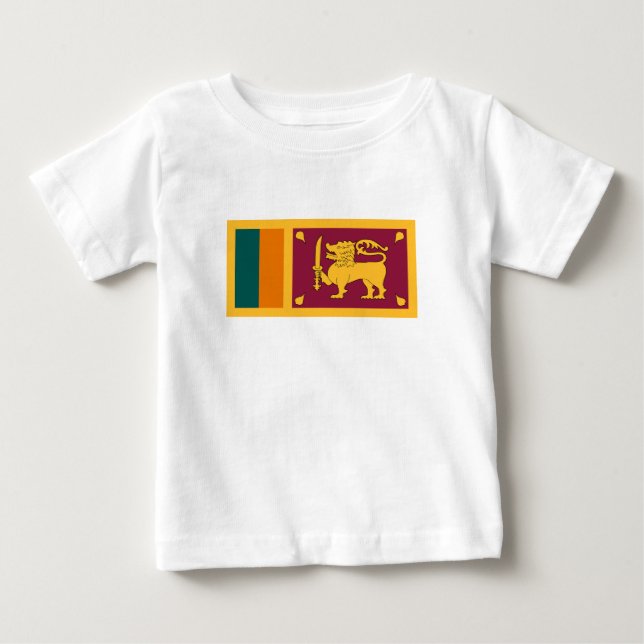 T-shirt Pour Bébé Drapeau de Sri Lanka (Devant)