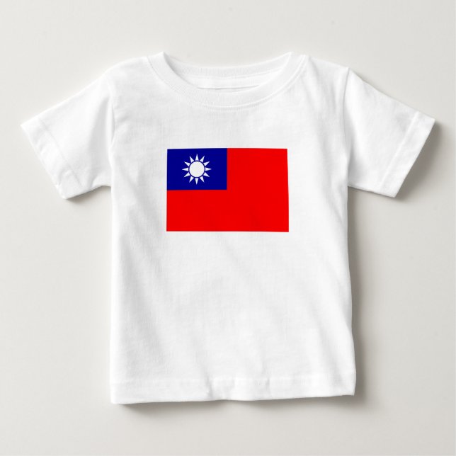 T-shirt Pour Bébé Drapeau de Taïwan (Devant)