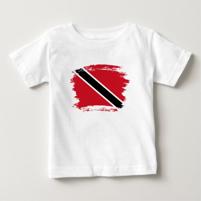 T-shirt Pour Bébé Drapeau de Trinité-et-Tobago (Devant)