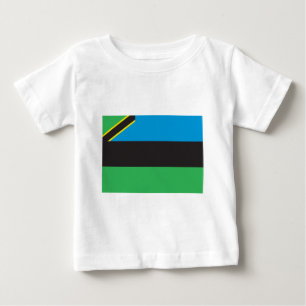 T-shirt Pour Bébé Drapeau de Zanzibar