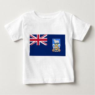 T-shirt Pour Bébé Drapeau des îles Falkland (Territoire britannique)