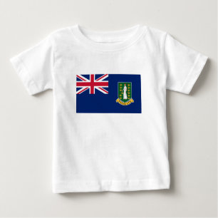T-shirt Pour Bébé Drapeau des îles Vierges britanniques