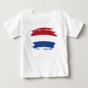 T-shirt Pour Bébé Drapeau des Pays-Bas