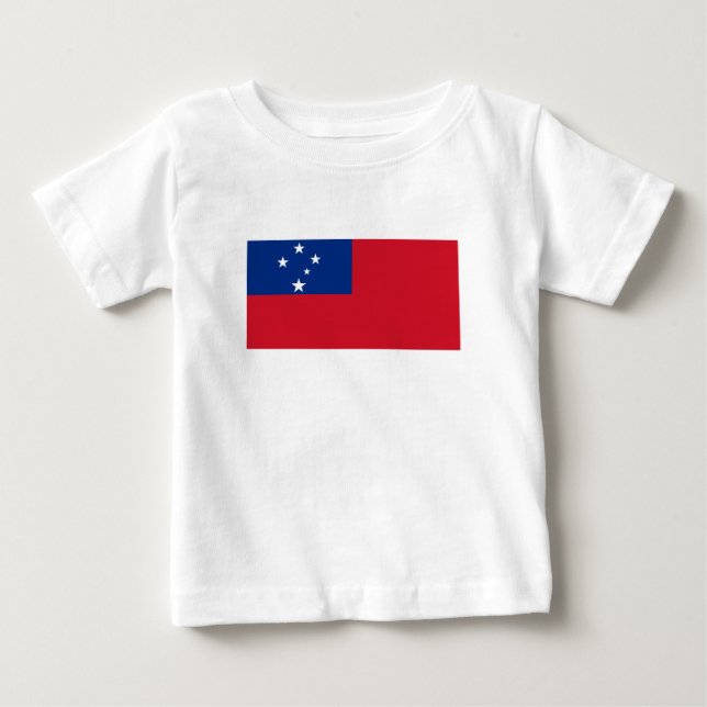 T-shirt Pour Bébé Drapeau des Samoa (Devant)