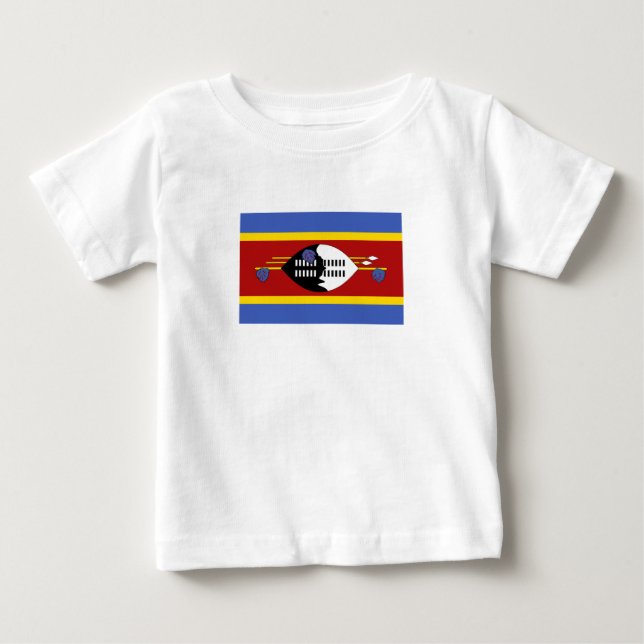 T-shirt Pour Bébé Drapeau d'Eswatini (Devant)