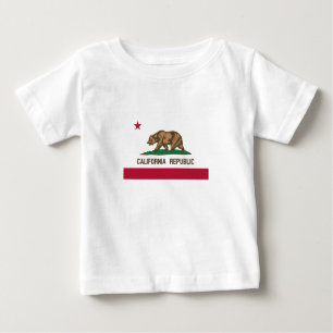 T-shirt Pour Bébé Drapeau d'État de la République de Californie