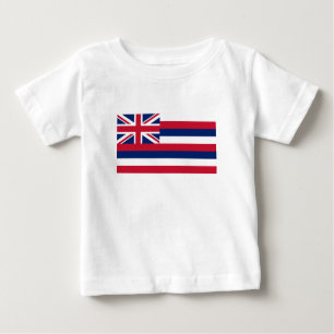 T-shirt Pour Bébé Drapeau d'État d'Hawaii