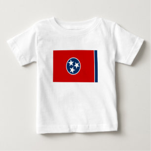 T-shirt Pour Bébé Drapeau d'état du Tennessee
