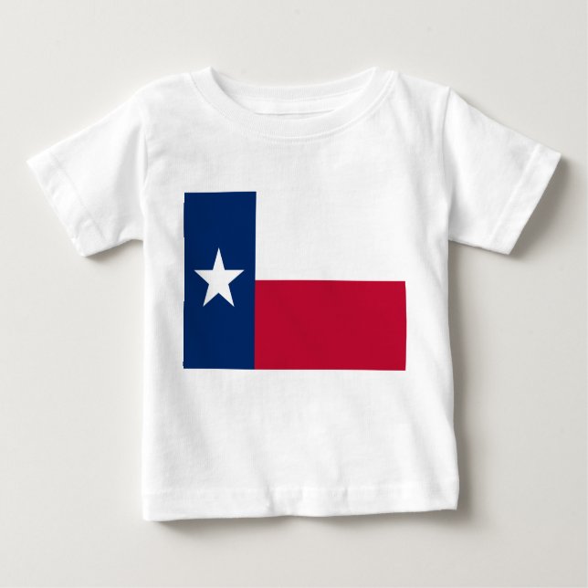 T-shirt Pour Bébé Drapeau d'État texan (Texas) (Devant)