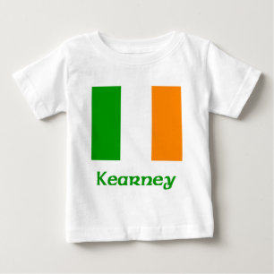 T-shirt Pour Bébé Drapeau d'Irlandais de Kearney