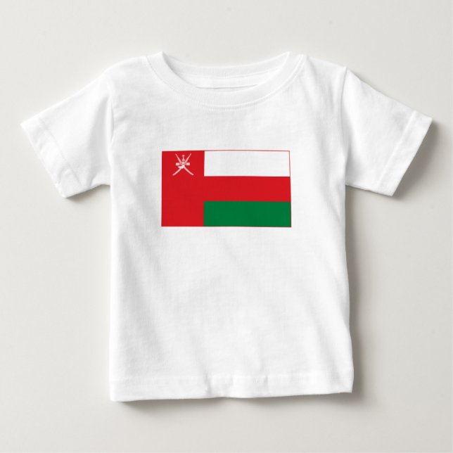 T-shirt Pour Bébé Drapeau d'Oman (Devant)