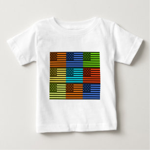 T-shirt Pour Bébé Drapeau drôle USA