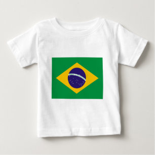 T-shirt Pour Bébé Drapeau du Brésil