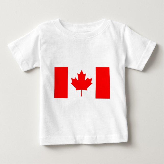 T-shirt Pour Bébé Drapeau Du Canada (Devant)