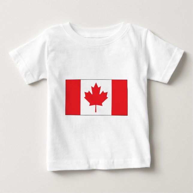 T-shirt Pour Bébé Drapeau du Canada (Devant)