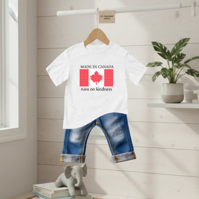 T-shirt Pour Bébé Drapeau du Canada (Créateur téléchargé)