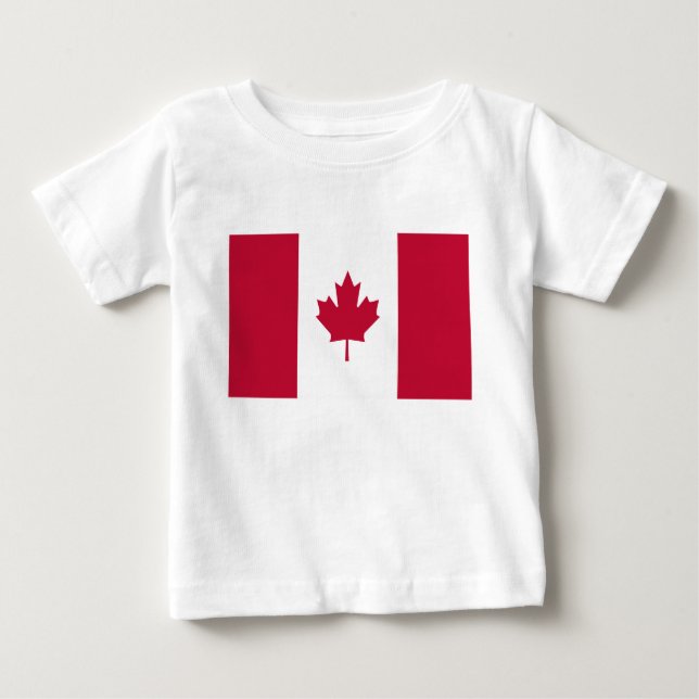 T-shirt Pour Bébé Drapeau du Canada (Devant)