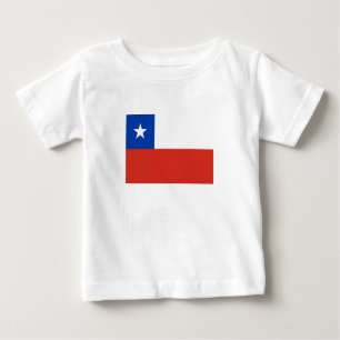 T-shirt Pour Bébé Drapeau du Chili