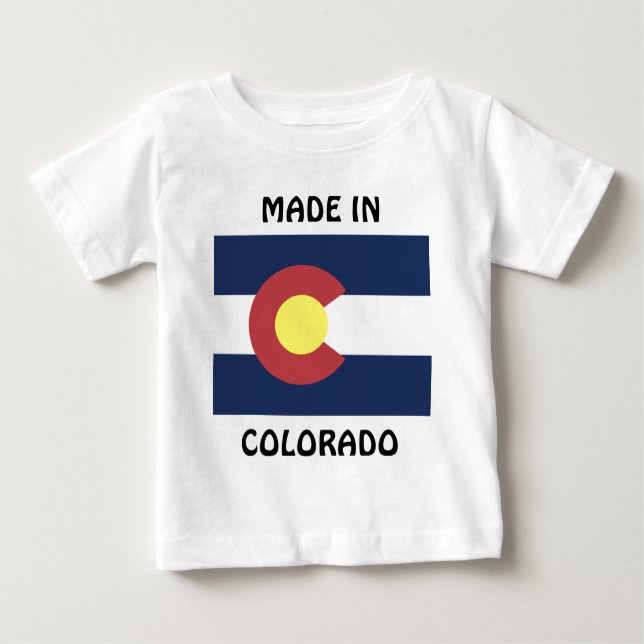 T-shirt Pour Bébé Drapeau du Colorado (Devant)