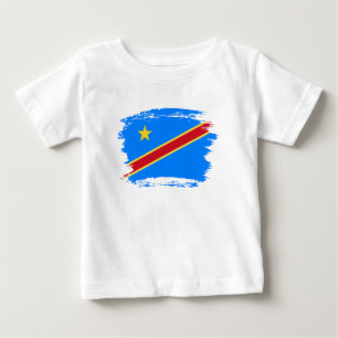 T-shirt Pour Bébé Drapeau du Congo