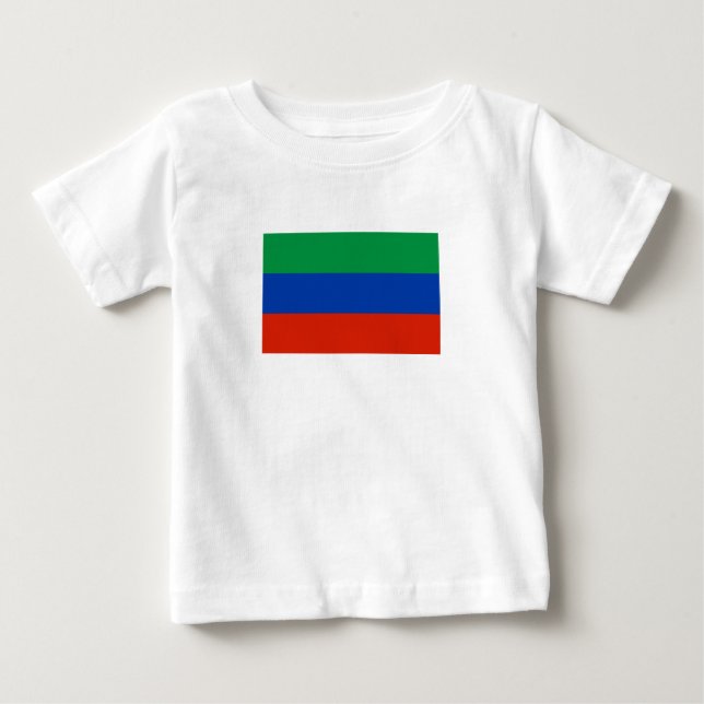 T-shirt Pour Bébé Drapeau du Daghestan (Devant)