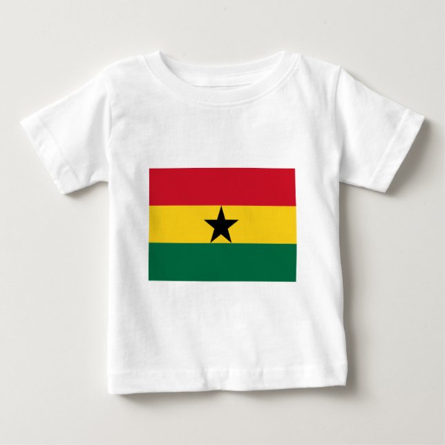 T-shirt Pour Bébé Drapeau du Ghana (Devant)
