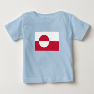 T-shirt Pour Bébé Drapeau du Groenland