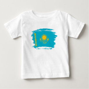 T-shirt Pour Bébé Drapeau du Kazakhstan